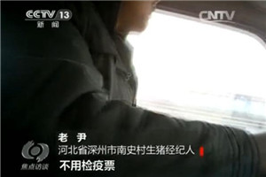 图为焦点访谈截图